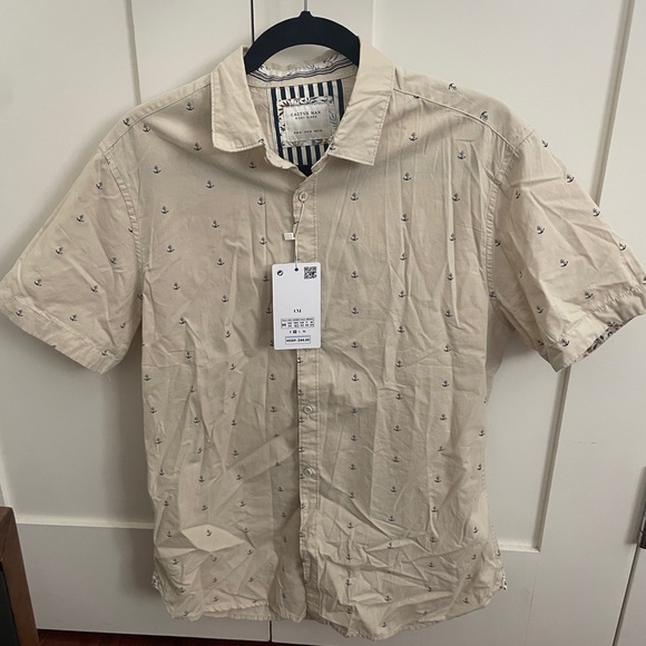 NWT MEN’S HAWAIIAN BUTTON UP SHIRT - Picture 4 of 5